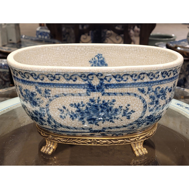 Port 68 Baldwin Blue Oval Planter