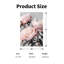 Pivoine fleur rose, reproduction d'art sur toile abstraite, 18 po x 12 po