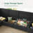 Tremee U Shaped Sectional Sofa Sleeper Sofa Couch With Storage Dark Grey-1532868428