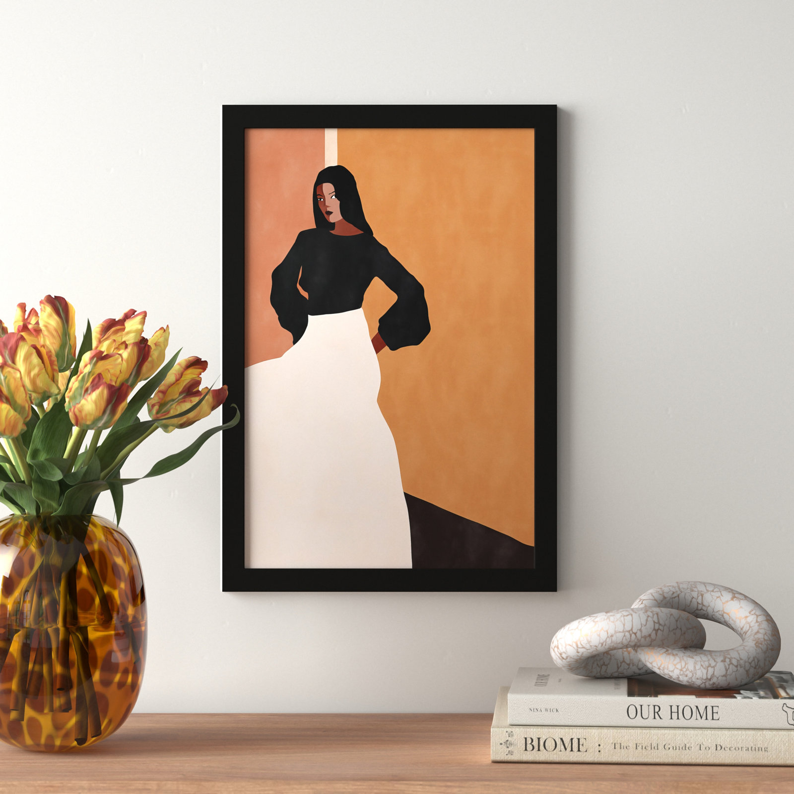 Seville Print by Alexander Ginzburg, 18" H x 13" W, Black Framed