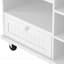Kitchen Island Cart with Storage Cabinet and Two Locking Wheels-1074030370
