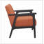 Fauteuil orange Tadcaster avec 4 pieds-2042993392