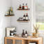 Brijesh Wall Mounted Wine Glass Rack Brown