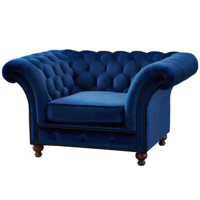 Peppie Velvet Chesterfield Chair
