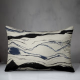 Abstract Indoor/Outdoor Reversible Throw Pillow