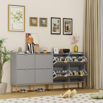 20 Pair Flip Down Shoe Storage