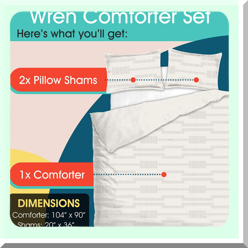 CottonCloud Reversible Comforter Set - Ultra Soft Lightweight Bedding, 4 Piece Set for Mixing and Matching - CozyDreams Collection