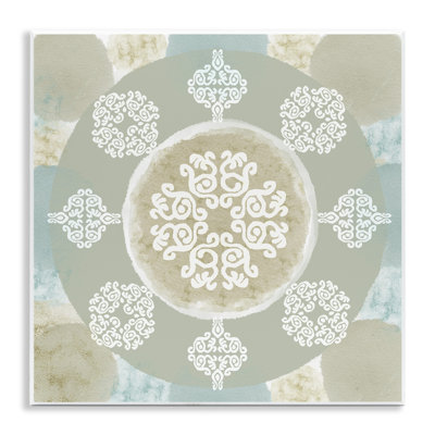 «Mint & Beige Mandala» par Flora Kouta