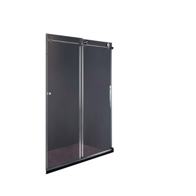48" W x 76" H Single Sliding Frameless Shower Door