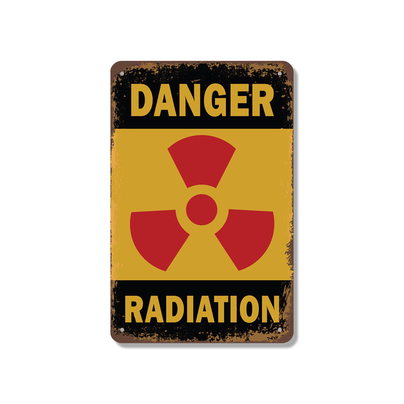 Panneau de danger en aluminium 10 po x 14 po