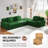 113'' 4-piece Modern Upholstered L-shape Sectional Sofa With Ottoman- Premium Fabric-869338808