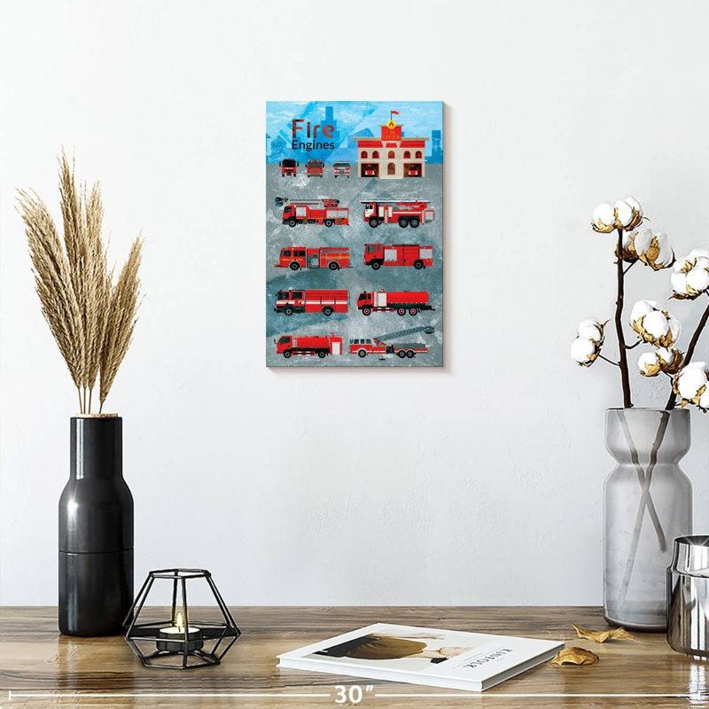 Alcaraz Fire Department Poster, 12" H x 8" W