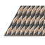 Tapis gris/orange tissé à la machine-463518118