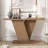 59.8" Entryway Console Table with V-Base Design-1979644346