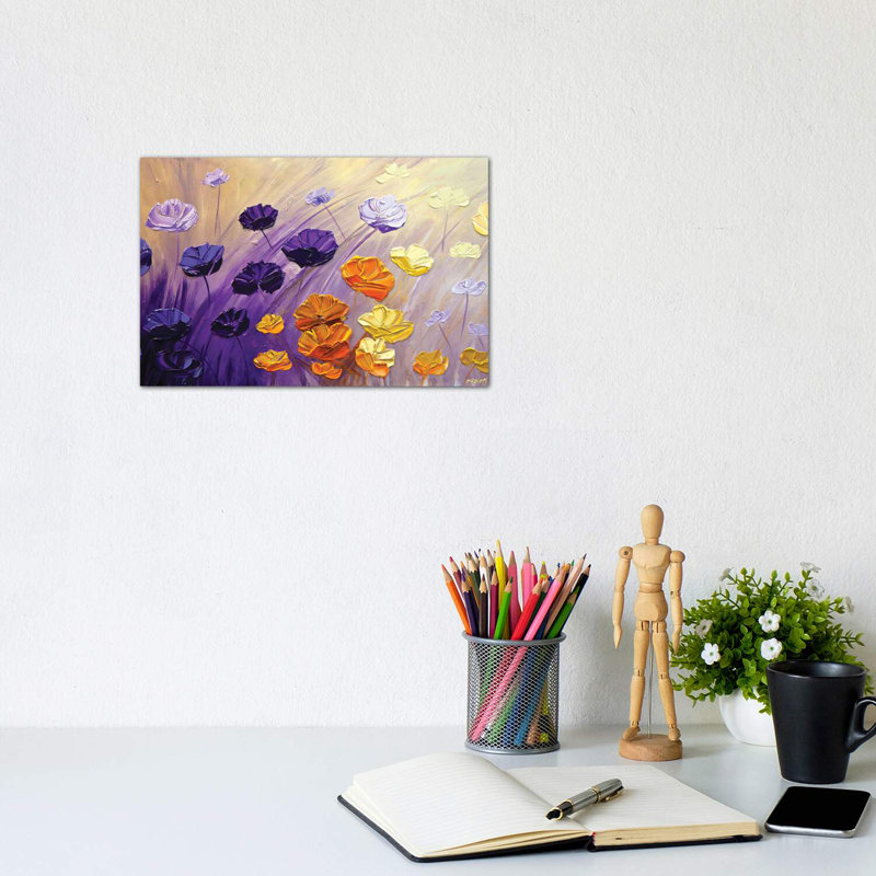 «The Garden» - Reproduction, H 8 po x l 12 po x P 0,75 po, Toile tendue