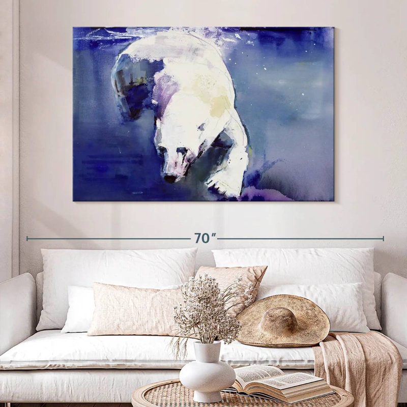 Brampt Underwater Bear, 34" H x 51" W