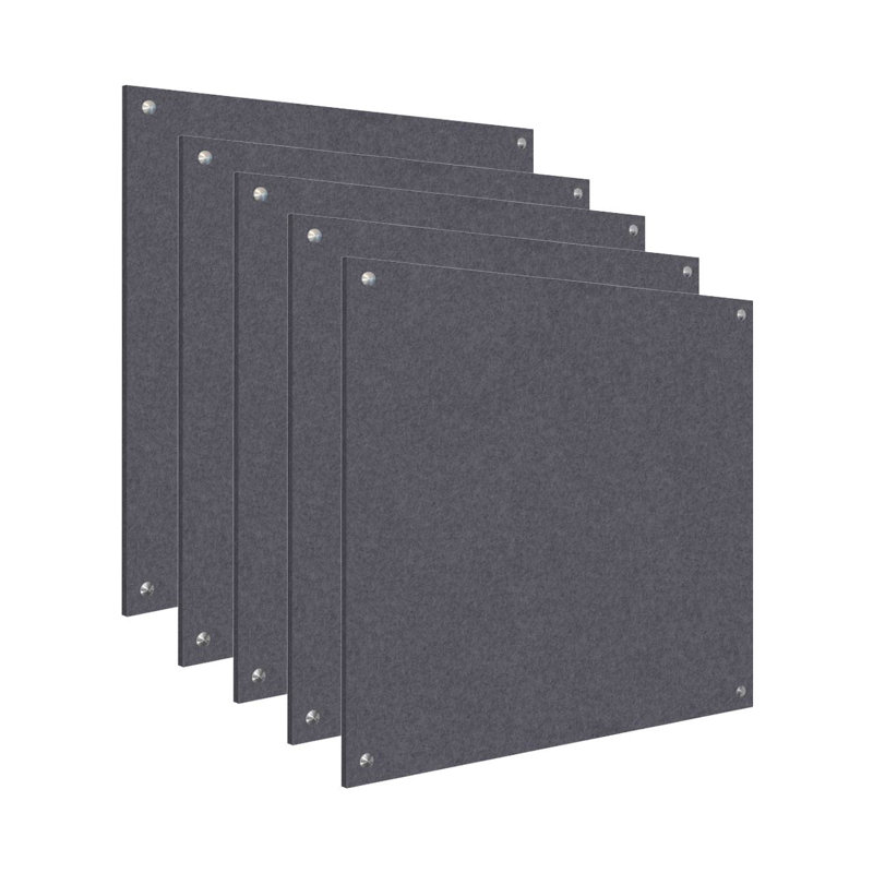 Panneaux isolants carrés Square Soundsorb - Fixation murale (paquet en vrac), Gris foncé