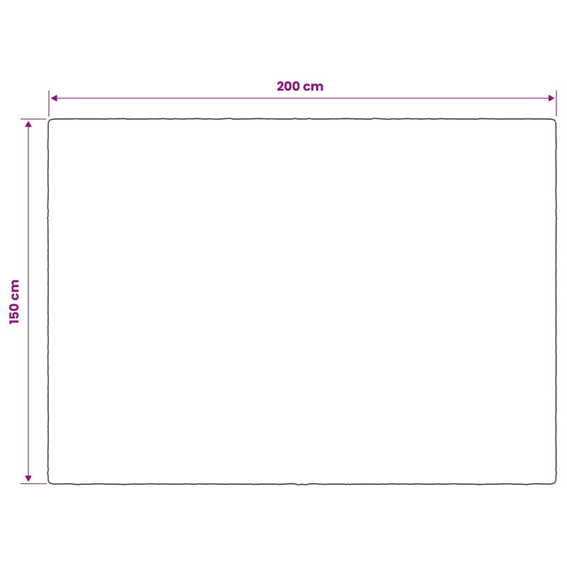 Throw Blanket, 150cm W x 200cm L, White