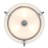 Tes 3-Light Indoor Chrome Hanging Pendant with Frosted Glass Bowl