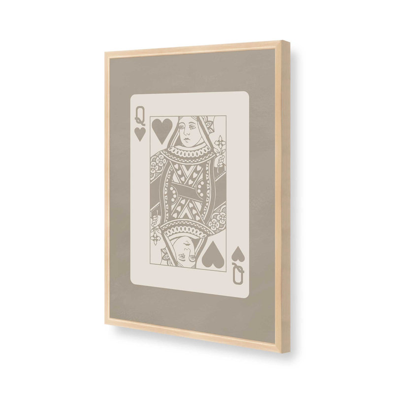 Impression de carte beige très grand, H 15 po x l 12 po, Érable brut