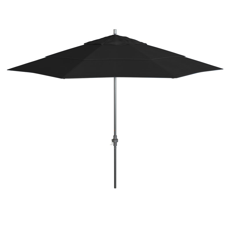Parasol de marché 11 pi Fayean, Toile Sunbrella® noir