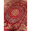 Tapis en laine et coton rouge noué à la main Original