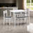 Reha 5 Piece Dining Set, Rectangular Table, 3 Chairs, Bench-100931189-100931188-100914590