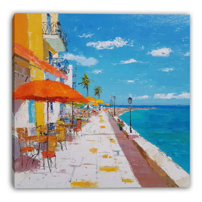 Luminous Market Street Wrapped Canvas Wall Art