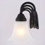 Luminaire suspendu 3 lumières 28,25 po Bowker Luminaire de meuble-lavabo large noir mat, abat-jour en verre albâtre blanc, à intensité variable, compatible avec les DEL, applique murale réversible sur miroir en métal-102511127-102511114