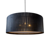 Kerflights Drum Wood Kerf Pendant Light - D9