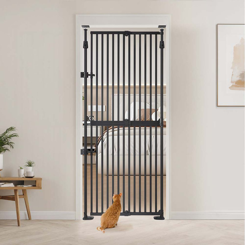 Barrière pour chat très haute de 75 à 98 po de hauteur, H 98 po (75 po) x l 21 po (34 po)