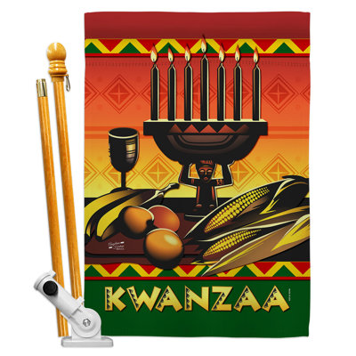 Ensemble de drapeaux 40 x 28 po Celebrate Kwanzaa