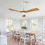 Hot Ventilateur de plafond moderne de 52 pouces avec moteur à courant continu réversible à télécommande 3 pales à intensité variable 3 couleurs-489207696-489207703-489207700