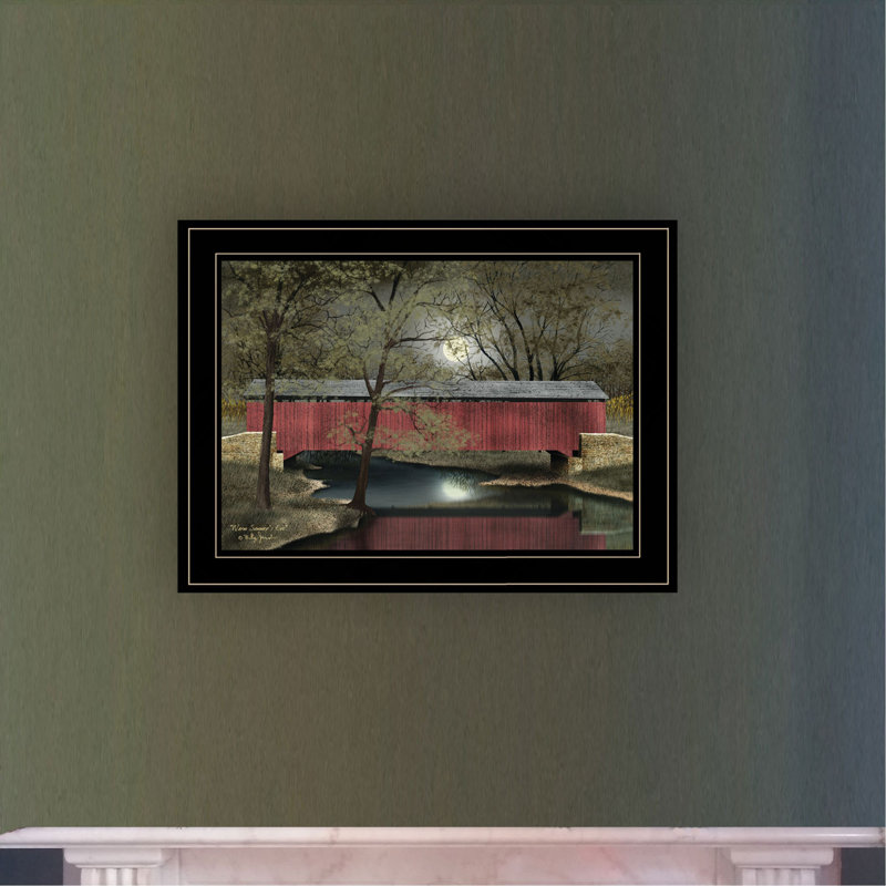 "Warm Summer Eve" par Billy Jacobs, reproduction encadrée prête à être accrochée, Black