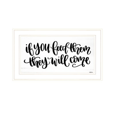 If You Feed Them Framed Wall Art for Living Room, Home Wall Décor by Imperfect Dust