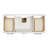 ARIEL Kelly Single Sink Bathroom Vanity with Italian Carrara Marble Top-99405045-124987379