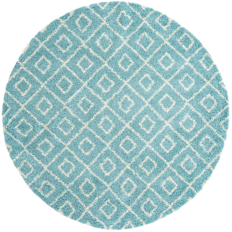 Assis Geometric Indoor Rug, Round 10'