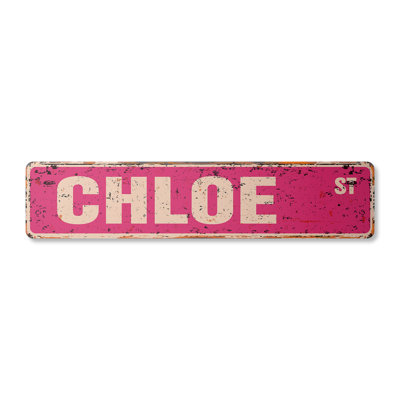 Plaque de rue Chloe