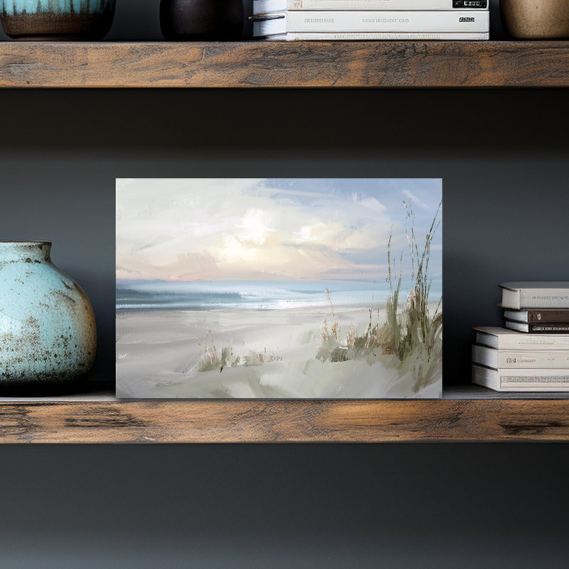 Contemporary Art Contemporary Beach Seascape Wall Art by Julia Cheney - Wrapped Canvas Print, 30.48 cm H x 20.32 cm W