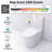 Liberty Compact Toilets One-Piece Toilet With High-Efficiency Flush Round Toilet For Space-Saving Floor Mounted