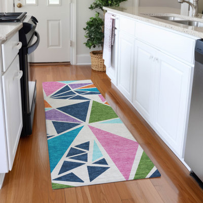 Premium Machine Washable Ketterer AMF1039 Geometric Rug