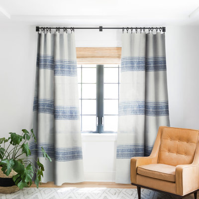 Holli Zollinger French Linen Tassel 1pc Blackout Window Curtain Panel