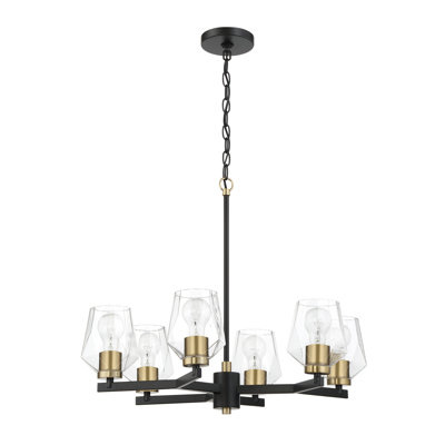 Lustre classique 6 lumières à abat-jour Aneea