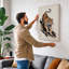 Stalking Tiger Japandi - Wrapped Canvas-111143808-111143814