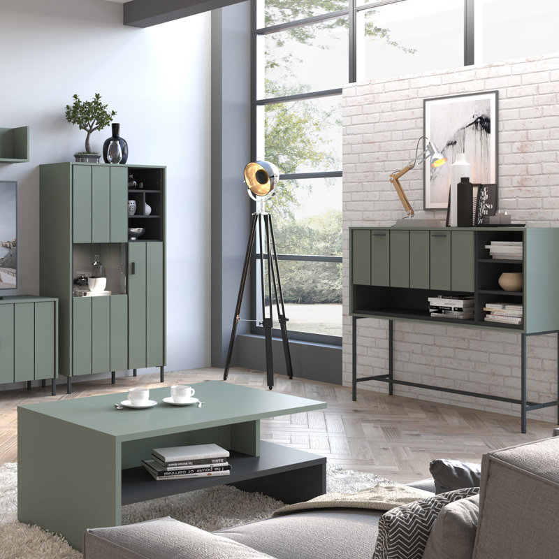 Aleiza 2081.15cm Console Table, Green