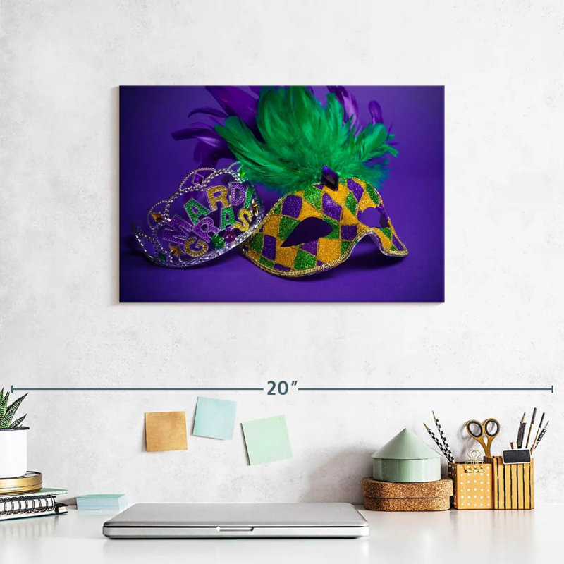 Accessoires Mardi Gras Lelend, H 8 po x l 12 po