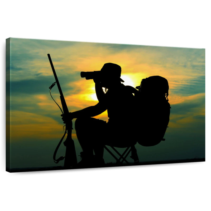 Hunter Scouting, 20" H x 30" W