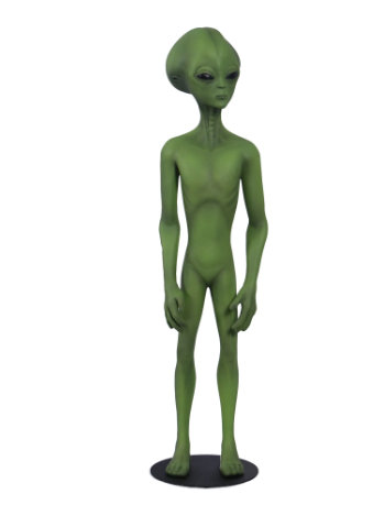 Juriana Alien Roswell Life Size Statue, Green