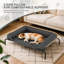 Elevated Dog Bed with Removable Cooling Cushion-801308708-801308709