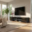 Meuble télé 15,75 po Asbury avec éclairage DEL, finition brillante Asbury-1433049354